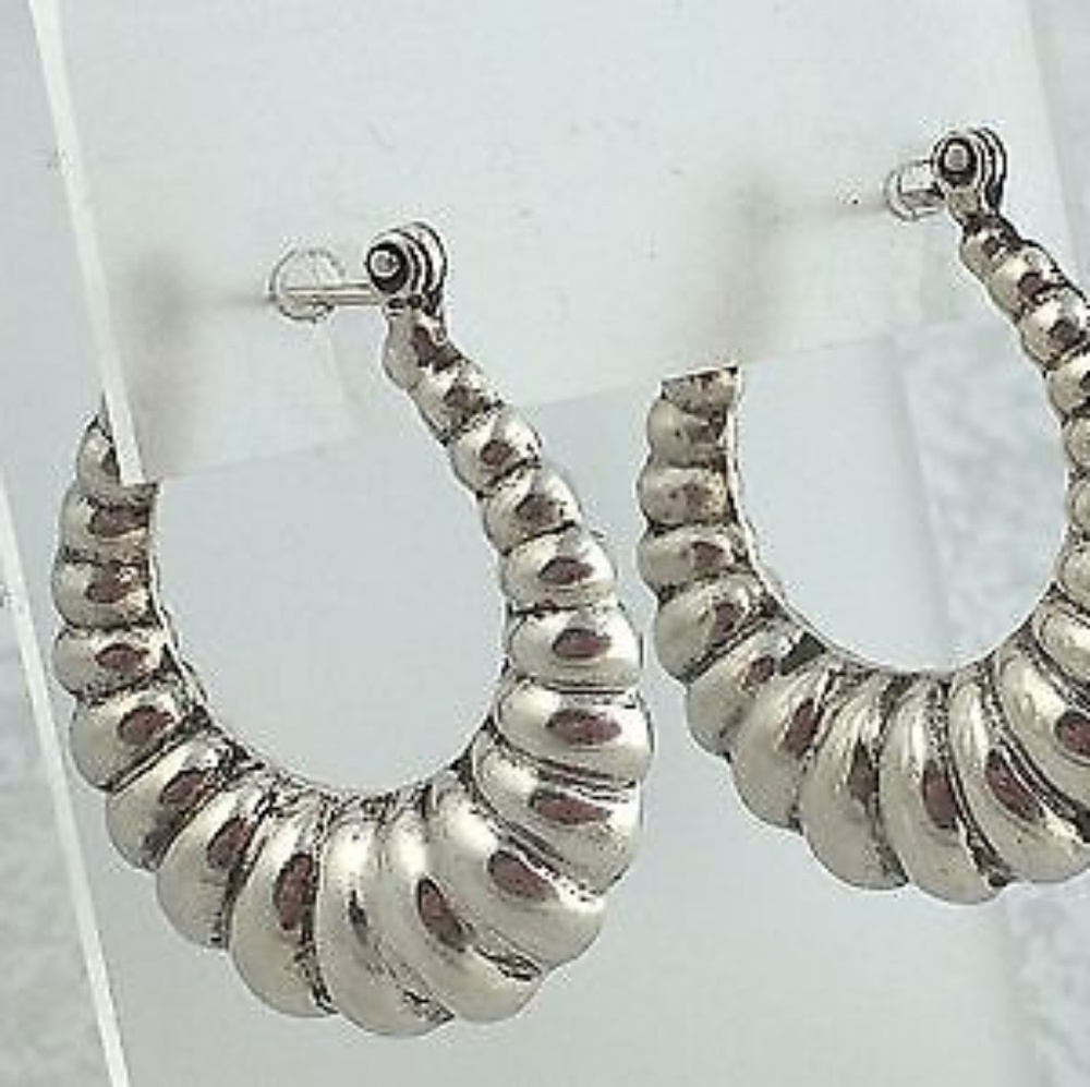 Sterling silver 925 shrimp earrings